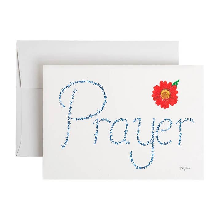 Prayer card with envelope for wholesale by Inspirational Arts - Faith-inspired Christian gifts