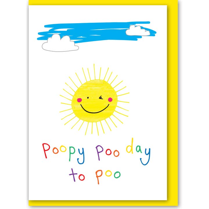 Objectables Publishing Limited - Wholesale Everyday Greeting Card - Poopy Poo Day To Poo
