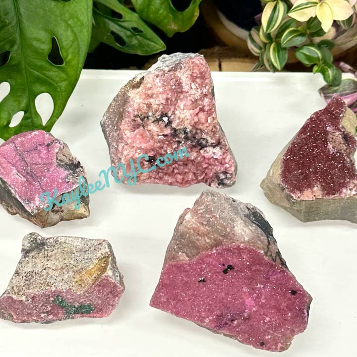 2 Lbs Natural Cobalt Calcite Raw Crystal for wholesale by KayleeNYC