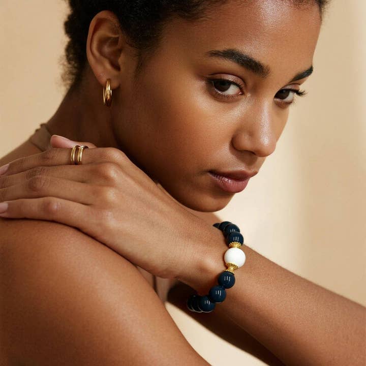 Larme De Sirene × Mankin Kralenarmband - Schaduwlicht voor wholesale door Larme De Sirene