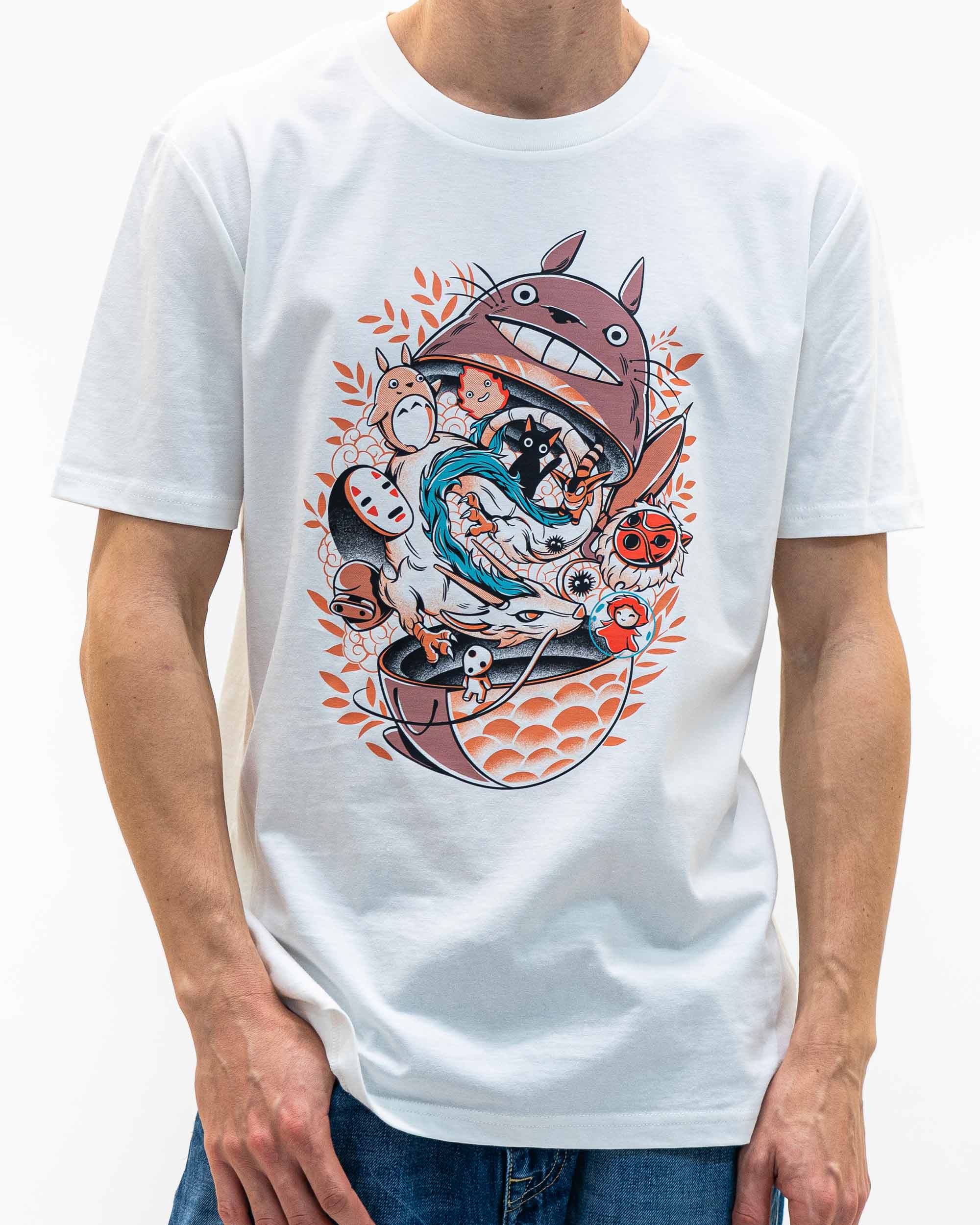 Off White Totoro Matrioshka Tee - Manga Ghibli Tee for wholesale on Faire4
