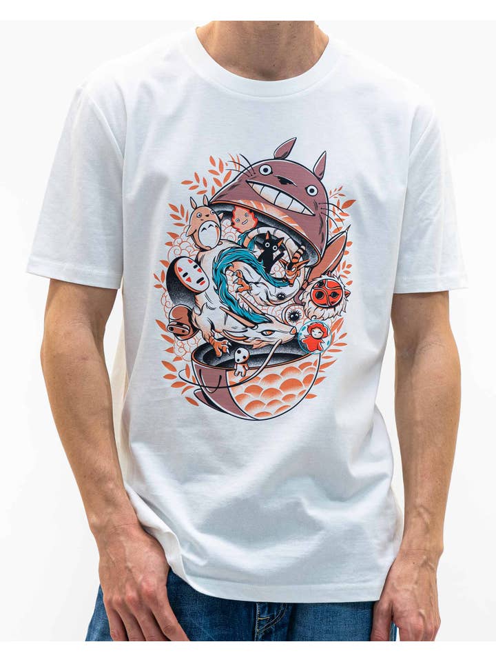 Off White Totoro Matrioshka Tee - Manga Ghibli Tee for wholesale on Faire4