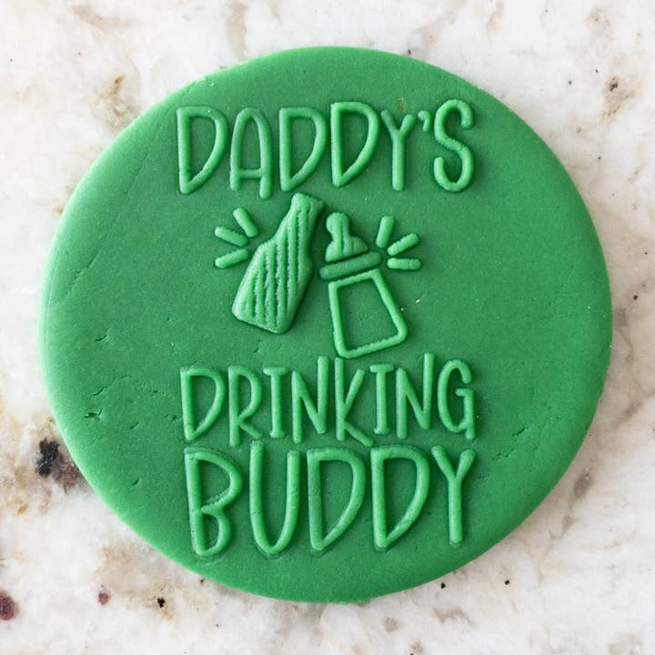 Daddys Drinking Buddy PopUp Embosser Stempel zum Vatertag für den Großhandel von Cut Bake Stamp