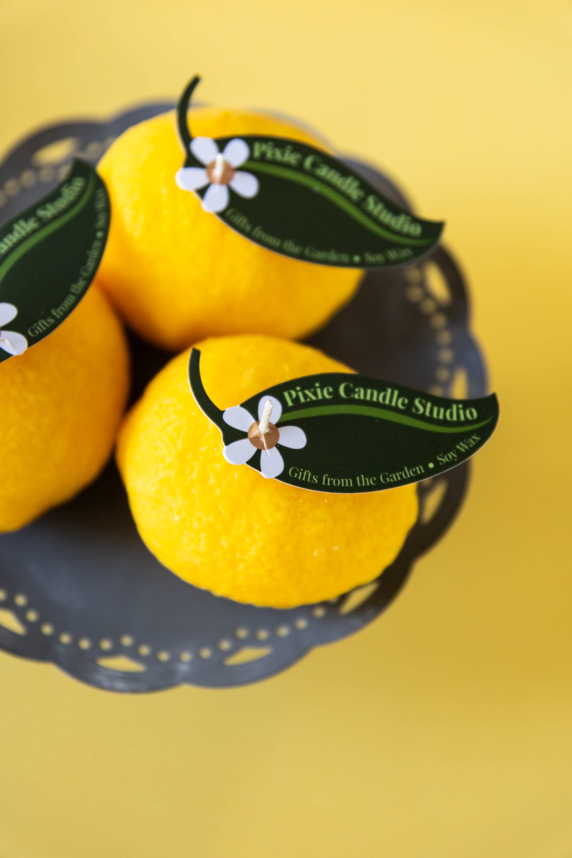 Pixie Candle Studio - Wholesale Novelty Candle - Lemon shaped Candle-Garden Collection1