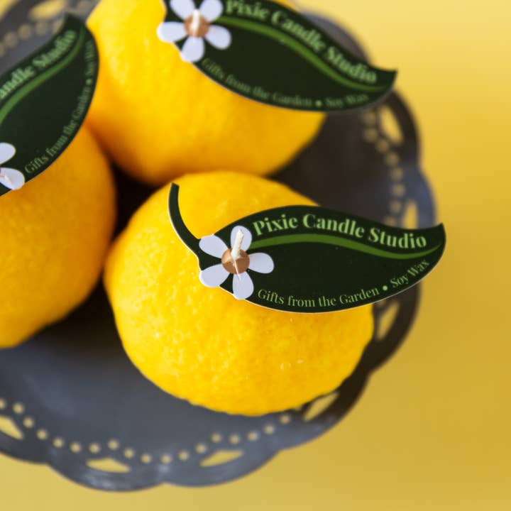 Pixie Candle Studio - Wholesale Novelty candle - Lemon shaped Candle-Garden Collection1