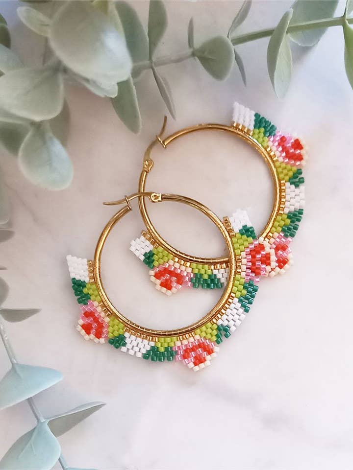 Boucles créoles LOLITA for wholesale by Phalaenopsis Paris