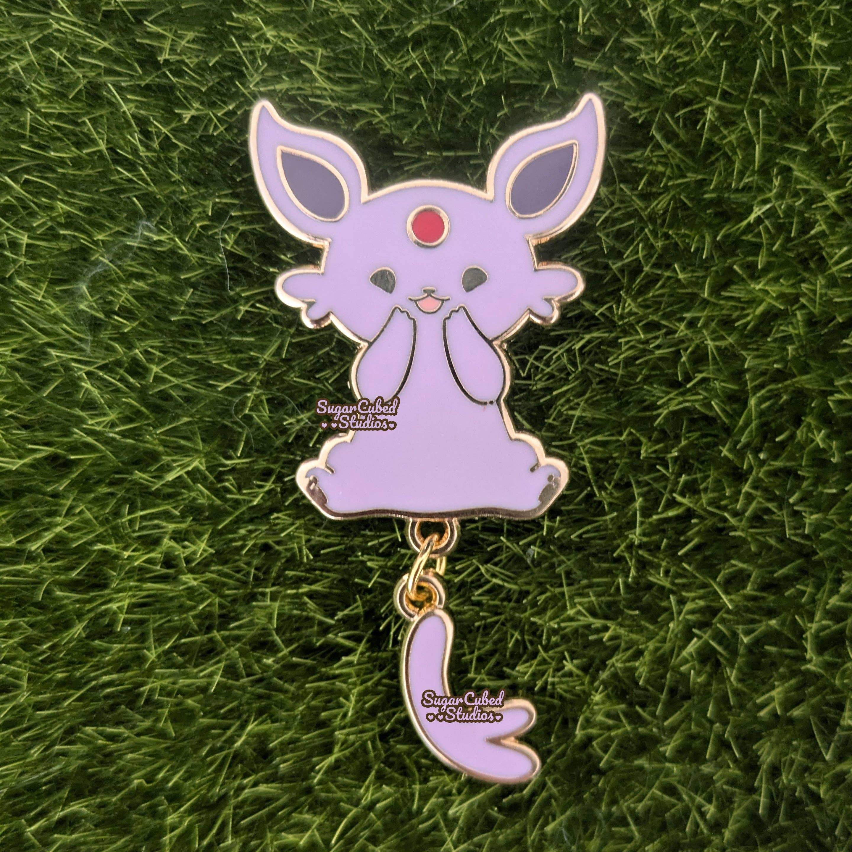 Sugar Cubed Studios - Wholesale Lapel Pin/Button - Eeveelution Dangle Tail Enamel Pins3