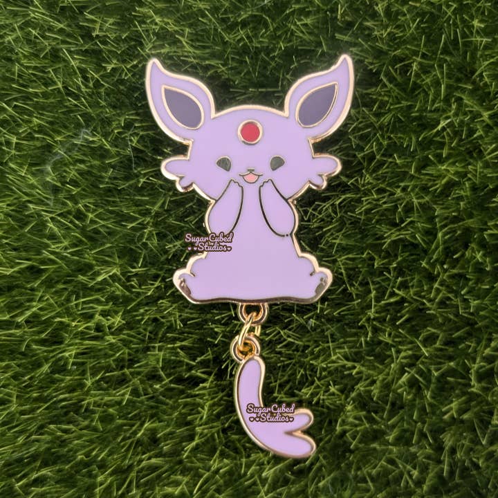 Sugar Cubed Studios - Wholesale Lapel Pin/Button - Eeveelution Dangle Tail Enamel Pins3