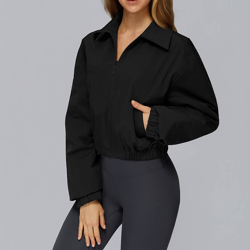 WONDERXFANS - Wholesale Athletic Jacket - Women's - FULL ZIPPER AND LONG SLEEVE OUTDOOR JACKET3