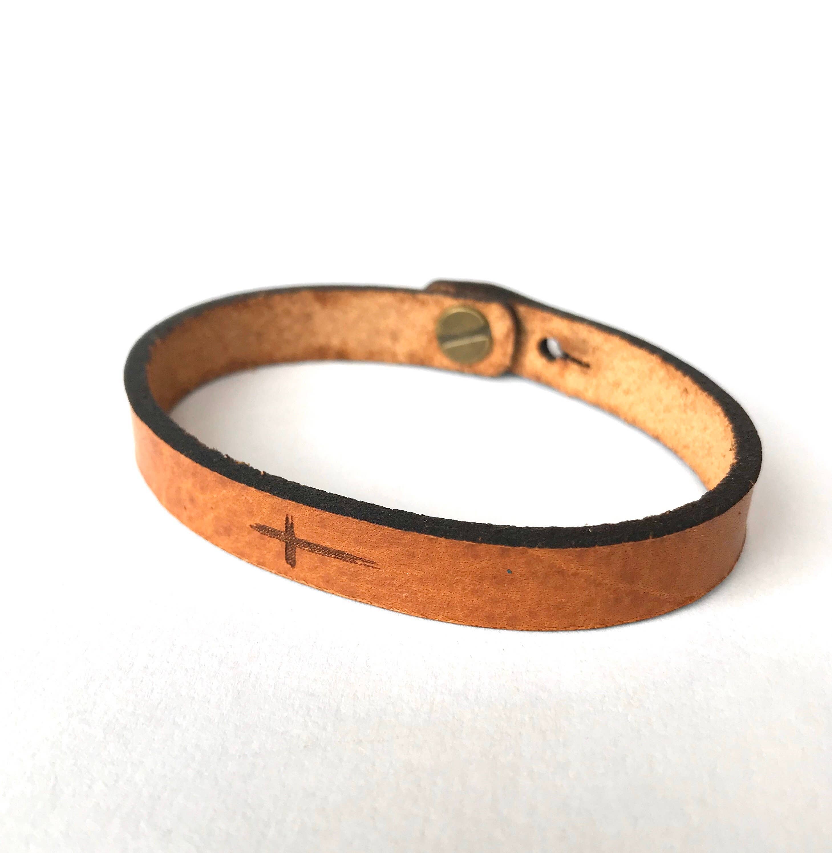 New Market Farmhouse - Wholesale Bangle bracelet - Cross Thin Leather Bracelet - Easter2