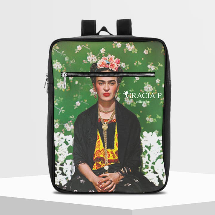 Sac à dos de voyage Gracia P- Fabriqué en Italie- Vert Frida pour la vente par GLOBALSHOP SRL