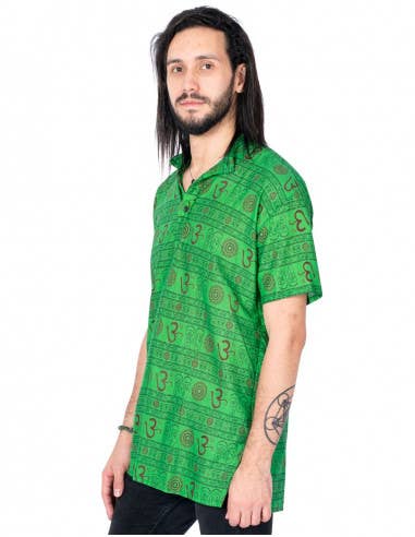 Kimago Look - Wholesale Polo - Men's - Alternative Ethnic Shirt for Men Polo Hippie Style1