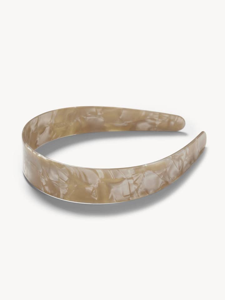 Wide Headband in Sand Shell for wholesale by MACHETE