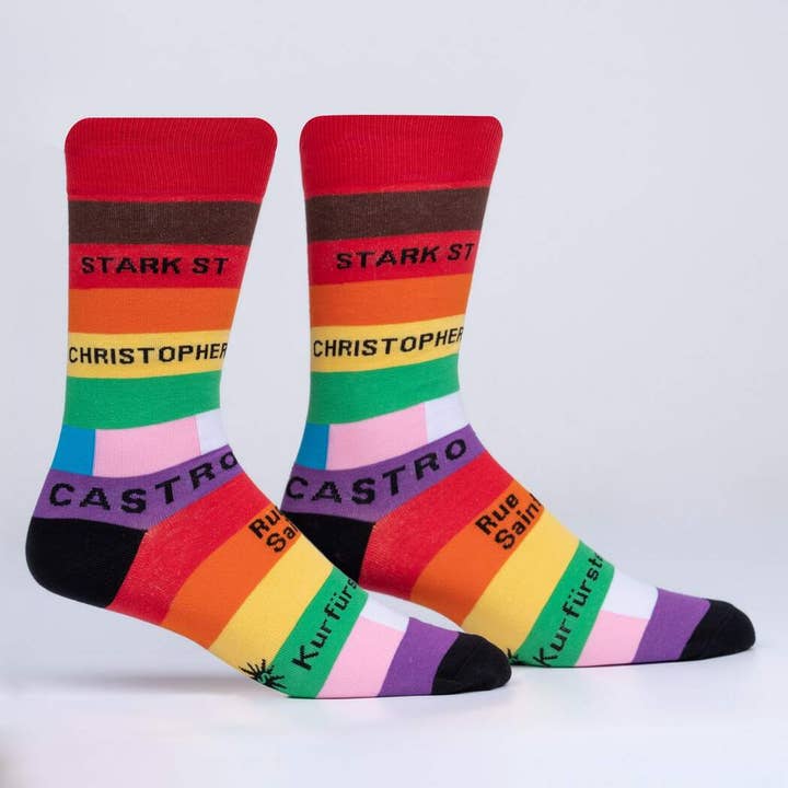 Streets of Pride Unisex Crew Socks for wholesale by Sock it To Me