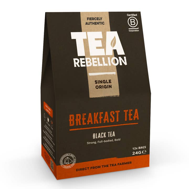 Breakfast Tea - Black Tea | 12 Pyramid Bags NEW! for wholesale by Tea Rebellion
