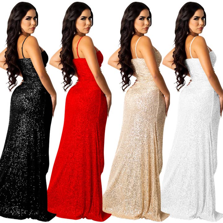 MB Fashion Wholesale - Wholesale Dress - Women's - Mesh See Through Long Cocktail Dress MB5263/Pre-order