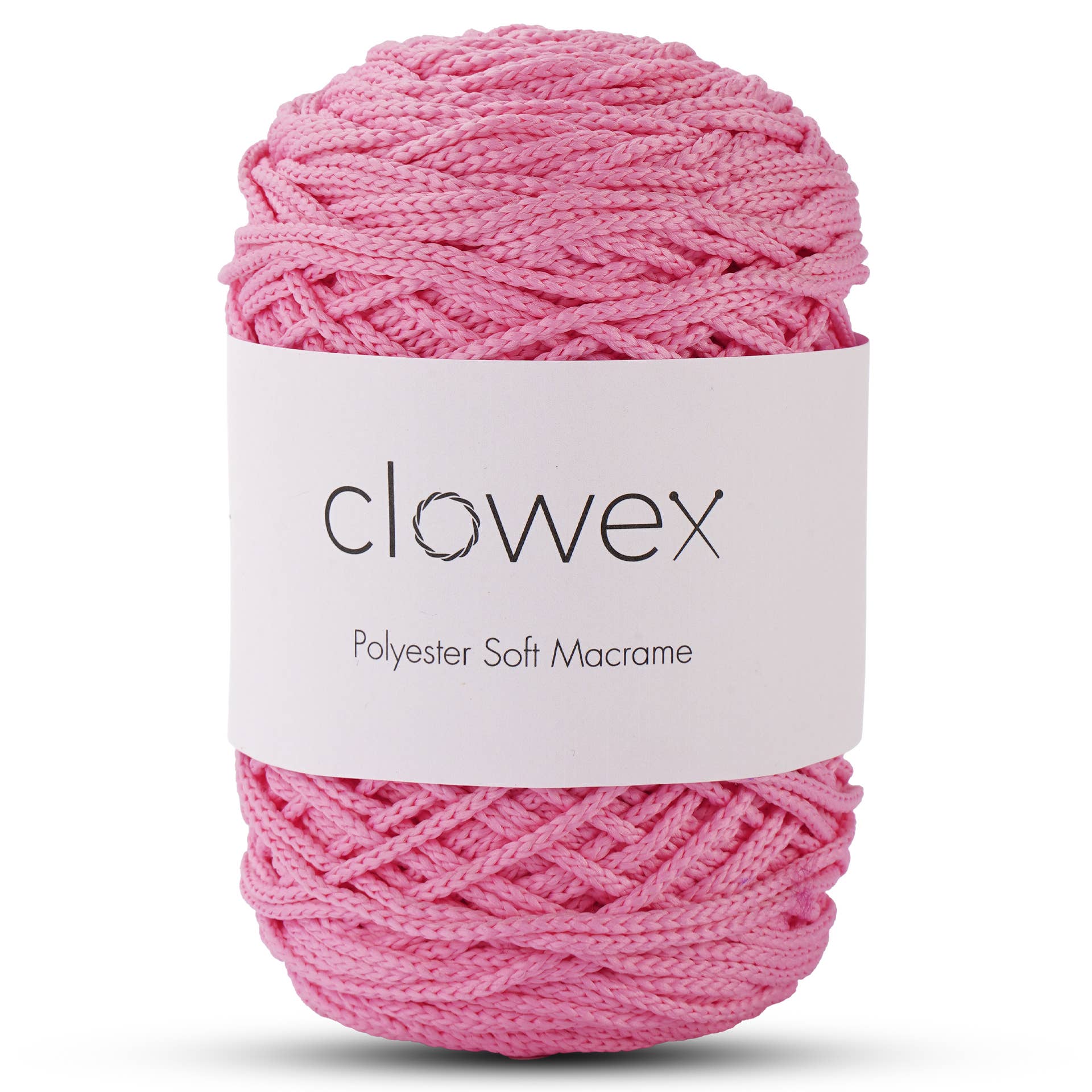 Clowex Textile LLC - Vente Fils à tricoter - Corde Macramé Douce en Polyester 2,5 mm, Fil de Corde Tressé Coloré23