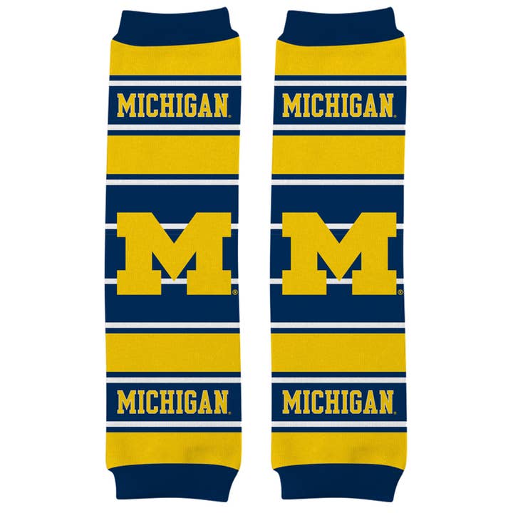 Michigan Wolverines Baby Leg Warmers for wholesale by Masterpieces Puzzles