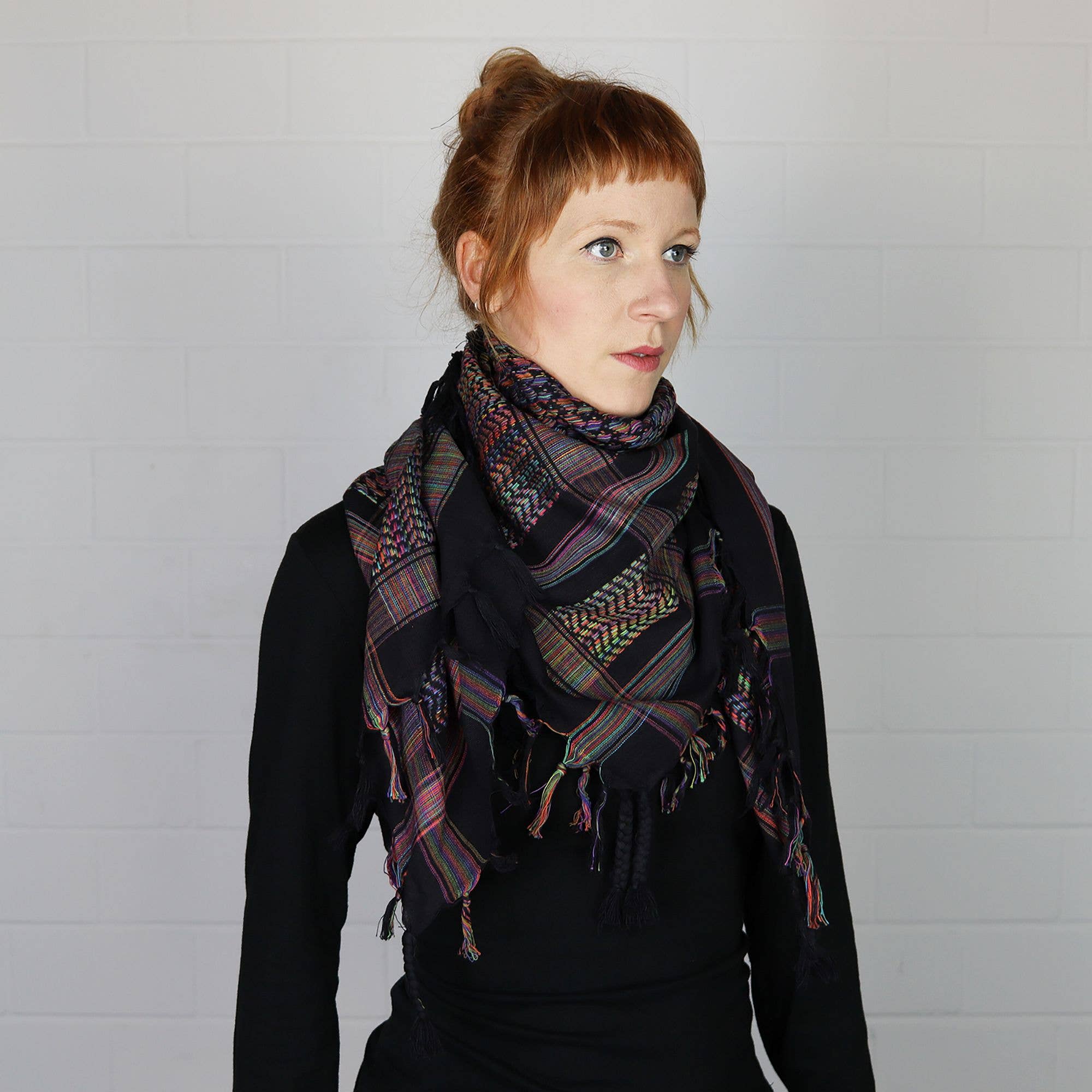 Tribal Trade GmbH - Wholesale Scarf - Unisex - Colorful multi-colored 03 Kufiya PLO scarf6