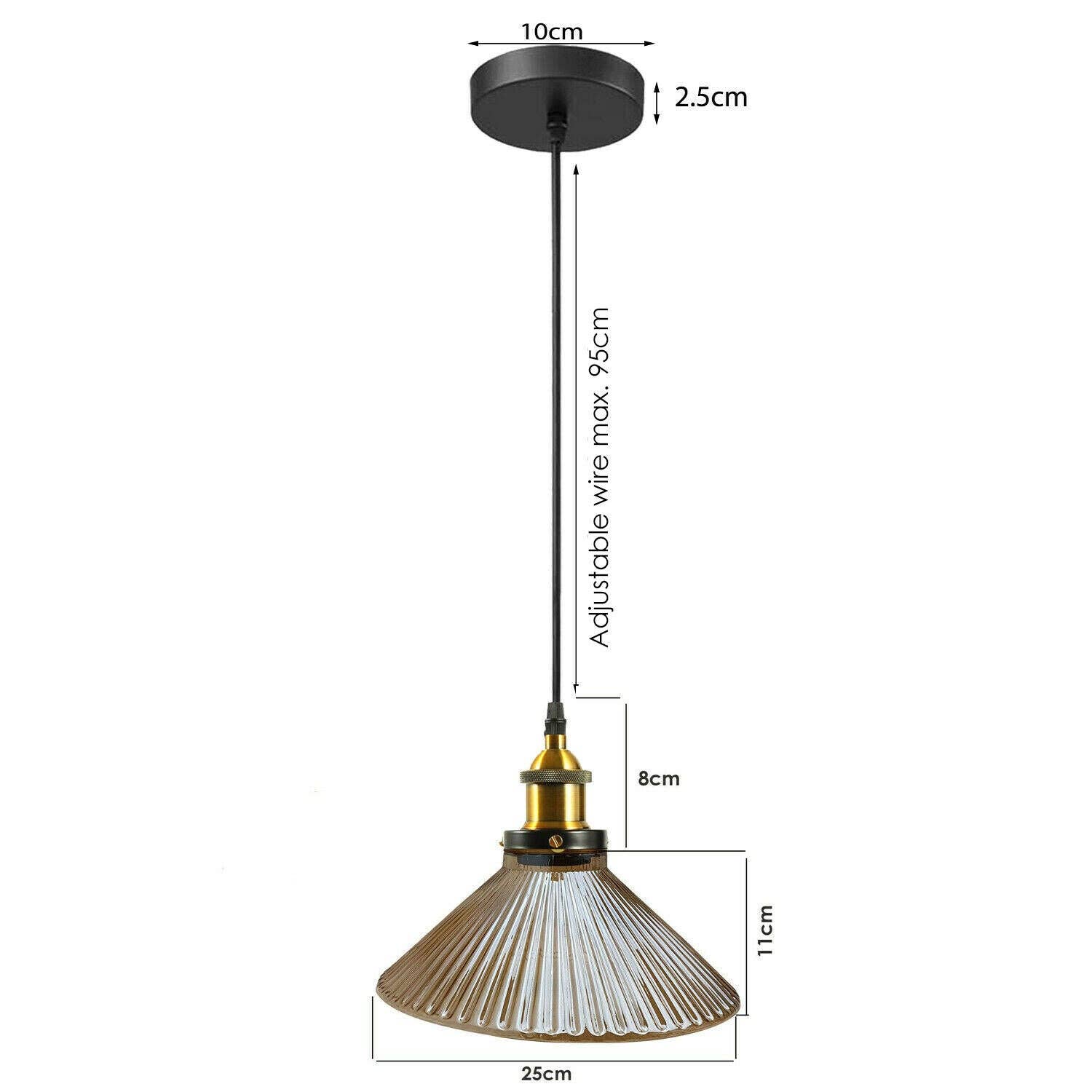 Ledsone – wholesale Chandelier/hanging light – Industrial Suspended Ceiling Lights Style Glass Pendant Lamp ~14193