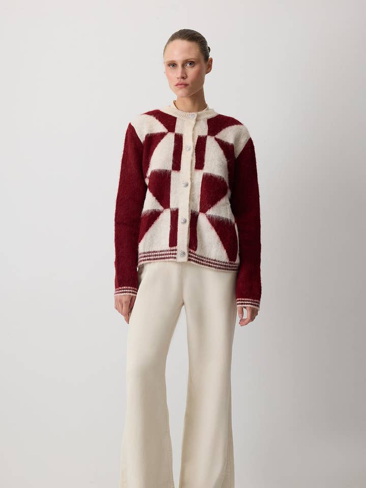 CÁRDIGAN DE PUNTO DE COLORES BLOQUEADOS para venta al por mayor de Touché Privé EU