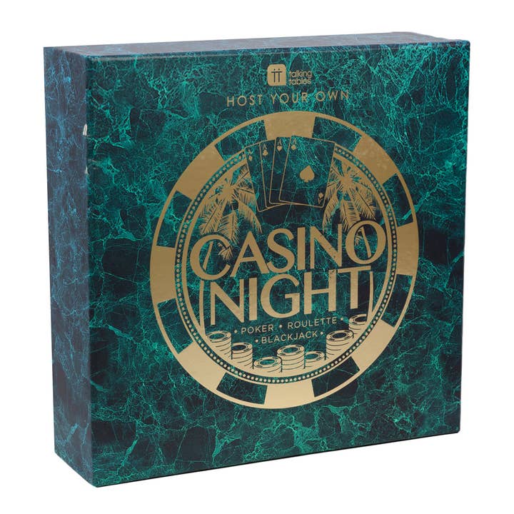 Talking Tables USA - Wholesale Board Game - Casino Night Game Kit | Board Game | Fathers Day Gifts |