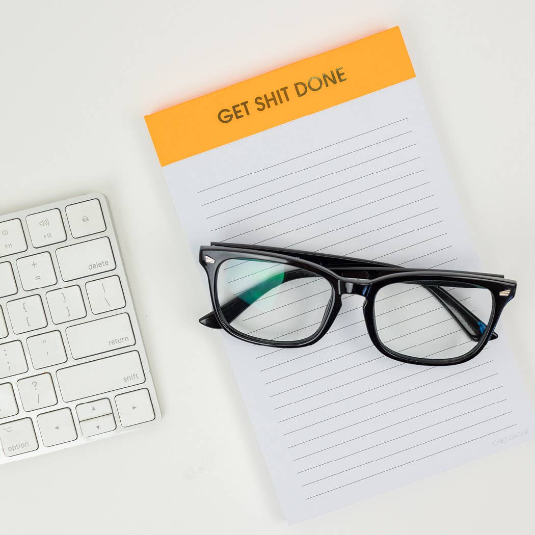 Chez Gagné – Engroshandel Notesblok – Get Shit Done - notesblok med linjer - klar orange - 65 pergamenterede sider - 13 x 20 cm7