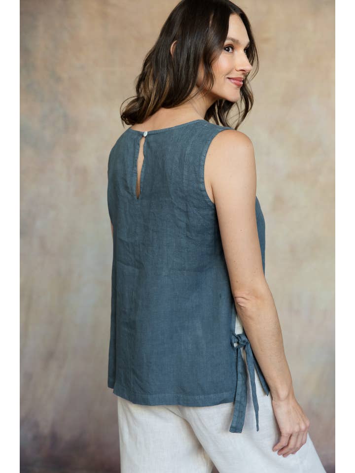 CobbleStone Living - Wholesale Blouse - Women's - Brina Italian Linen Top2