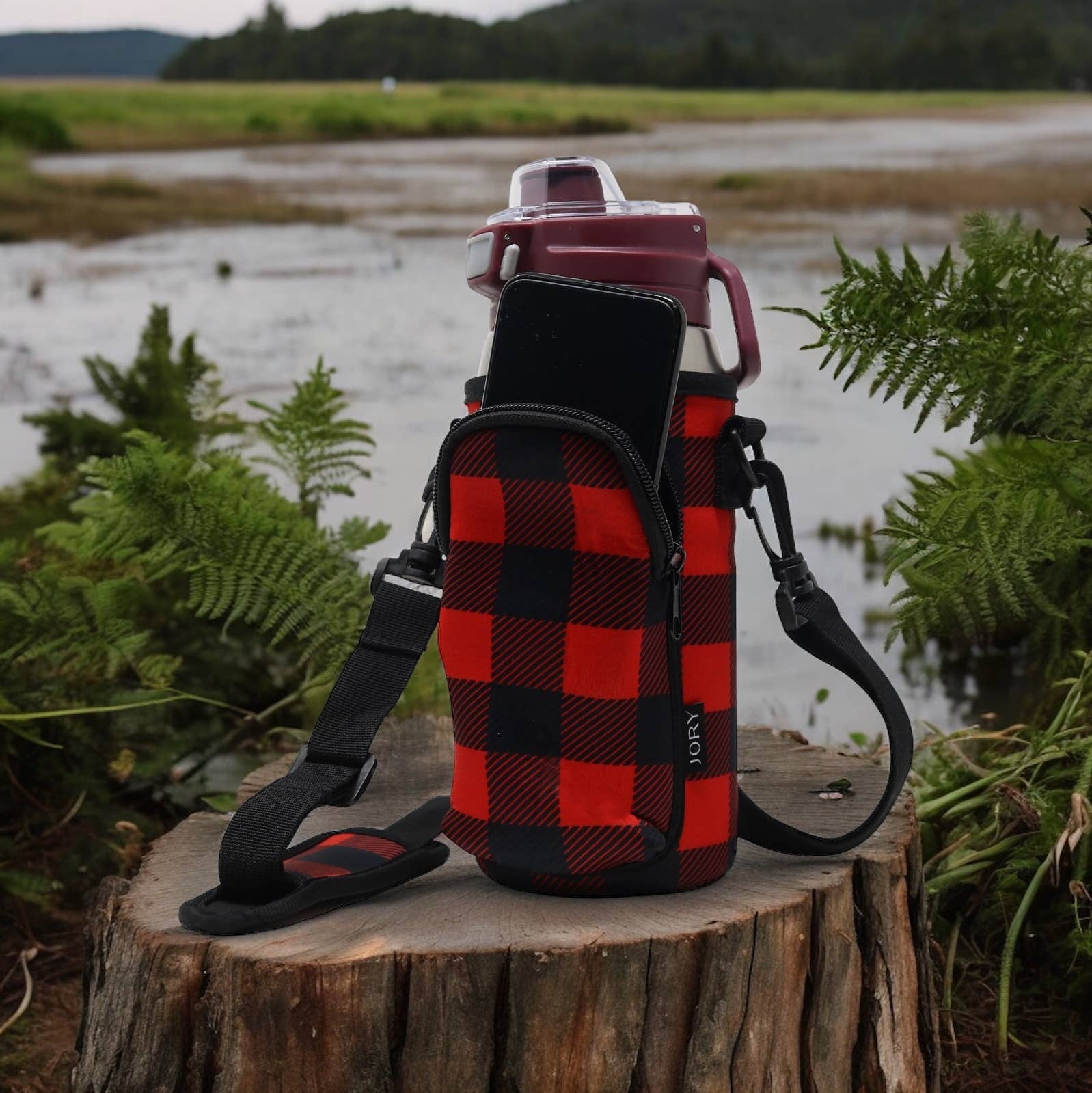 Seriously Shea - Wholesale Crossbody Bag - Unisex - Fall Holiday Cross Body Bag | Red Buffalo Plaid