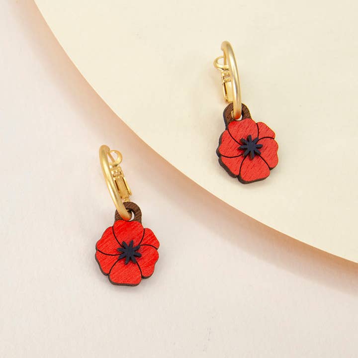 Materia Rica - Wholesale Hoop Earrings - Dancing Poppy