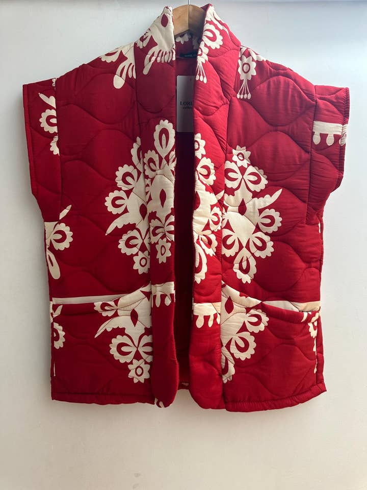 24184A leopard print vest one size for wholesale by LORIANE