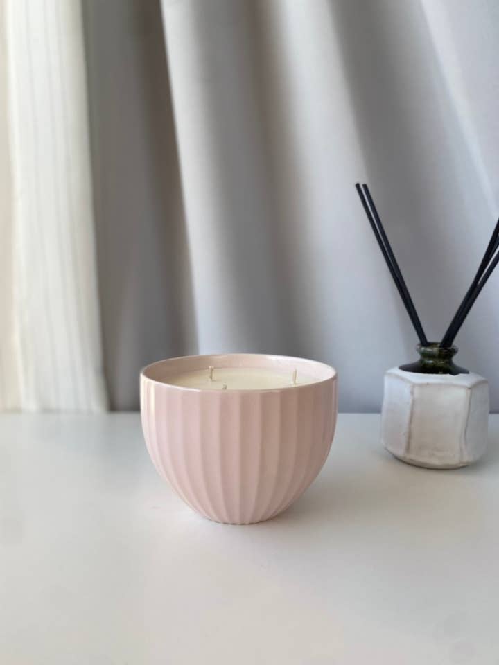 La vela acanalada Sakura para venta al por mayor de Store Tenpo