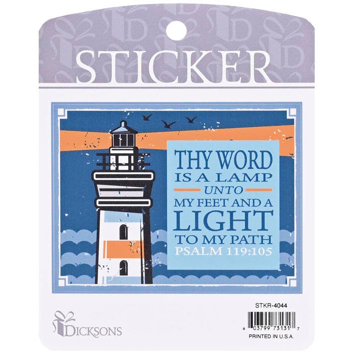 Sticker Lighthouse Your Word Is A Lamp for wholesale by Magnolia
