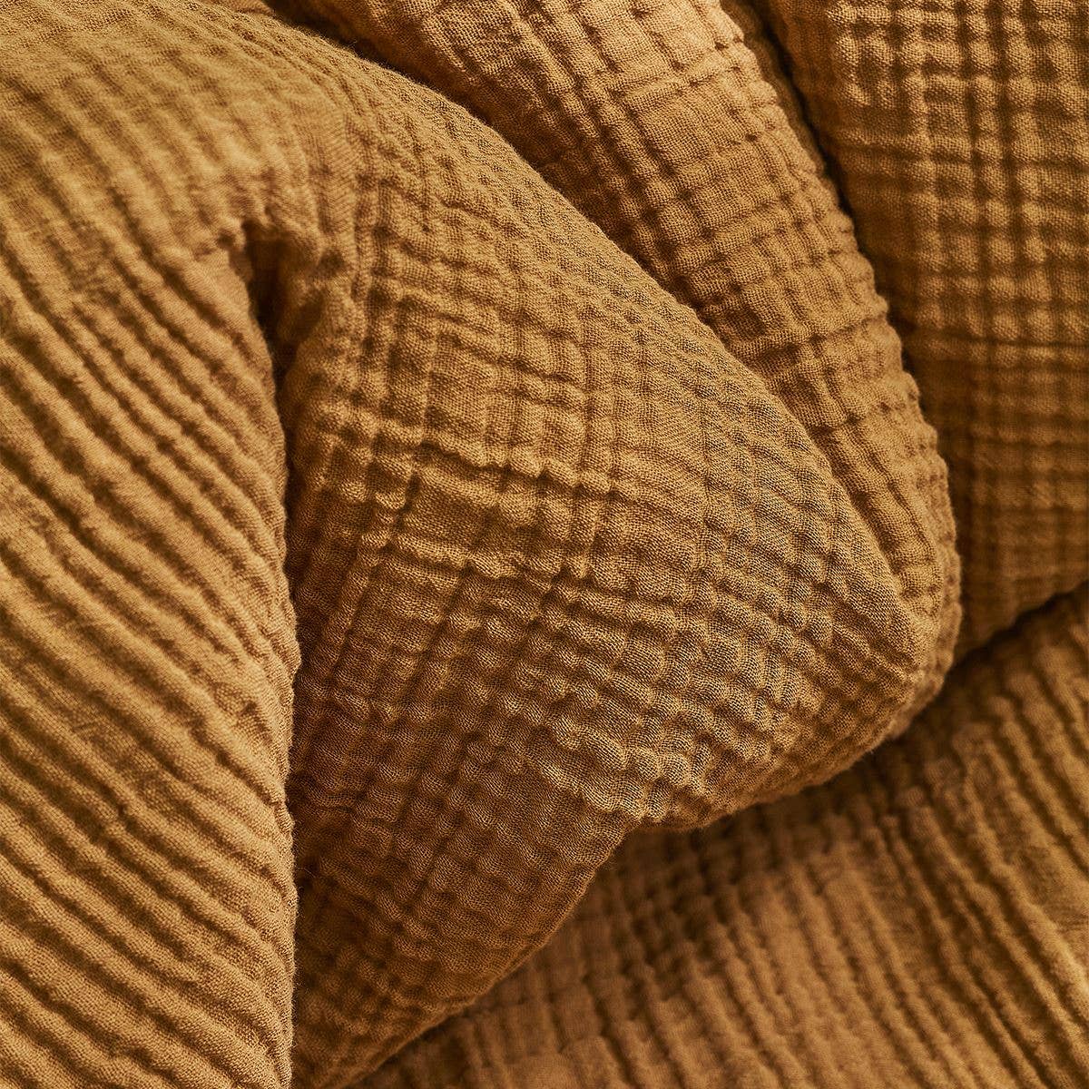 Sylvie Thiriez - Wholesale Dekbedovertrek - Dekbedovertrek van katoenen mousseline in karamel2