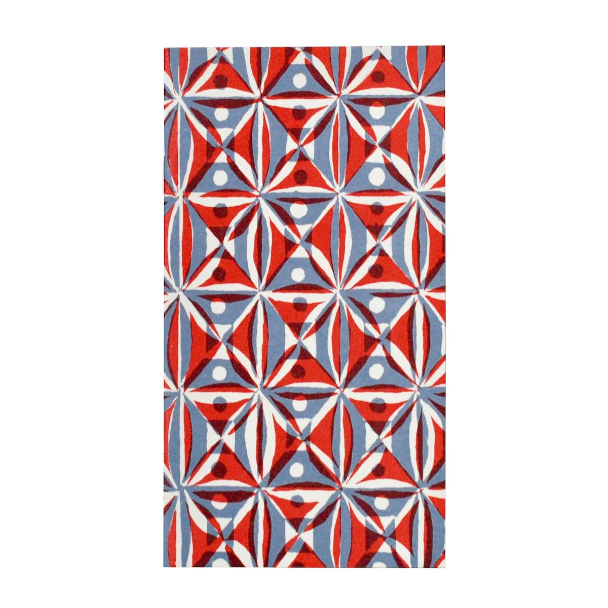 Cambridge Imprint - Wholesale Notepad - Very Slim List Book Kaleidoscope Red and Blue1