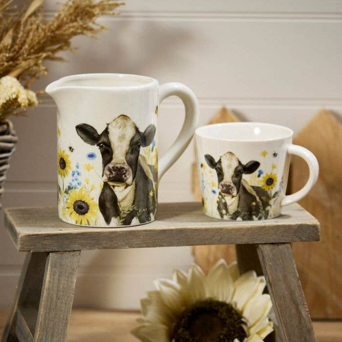 Langs – Großhandel Krüge – Friesische Kuh Vollverpackung Keramikkrug+2