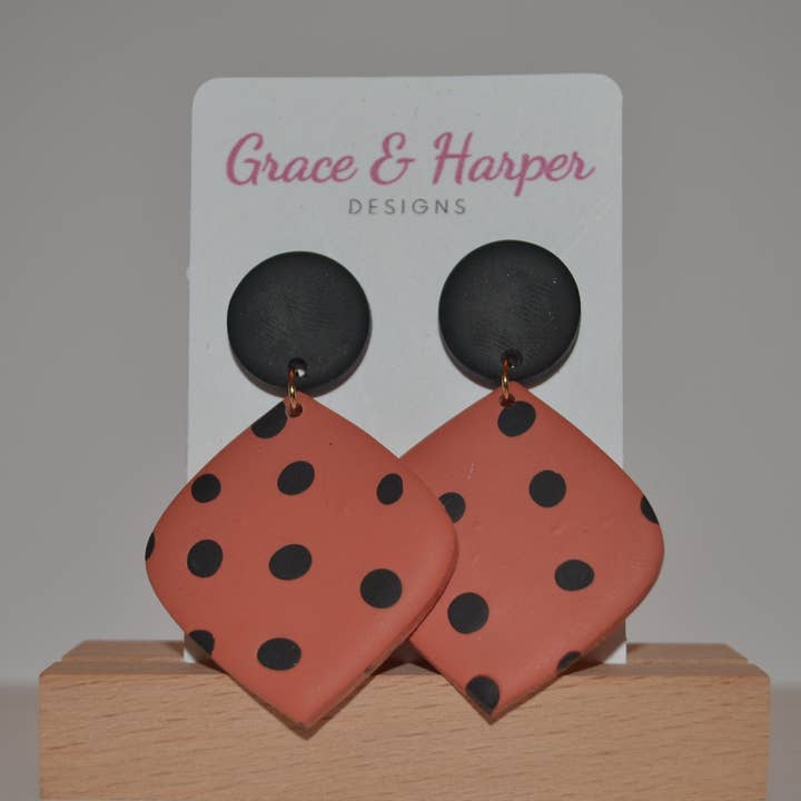 Adela - Burnt Orange and Black for wholesale by Grace and Harper Designs