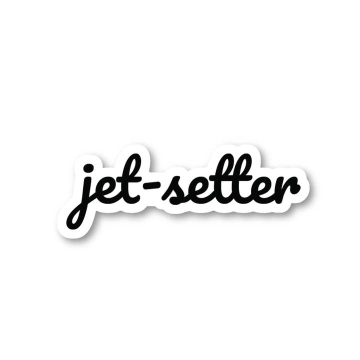 Jet Setter Travel Wanderlust 3 Pack - Set of 2.5, 3 and 4 Inch Vinyl Laptop Stickers - Travel Wanderlust for Laptop, Phone, Water Bottle, Car & More Decal (3 Pack) for wholesale by FunPopStickers