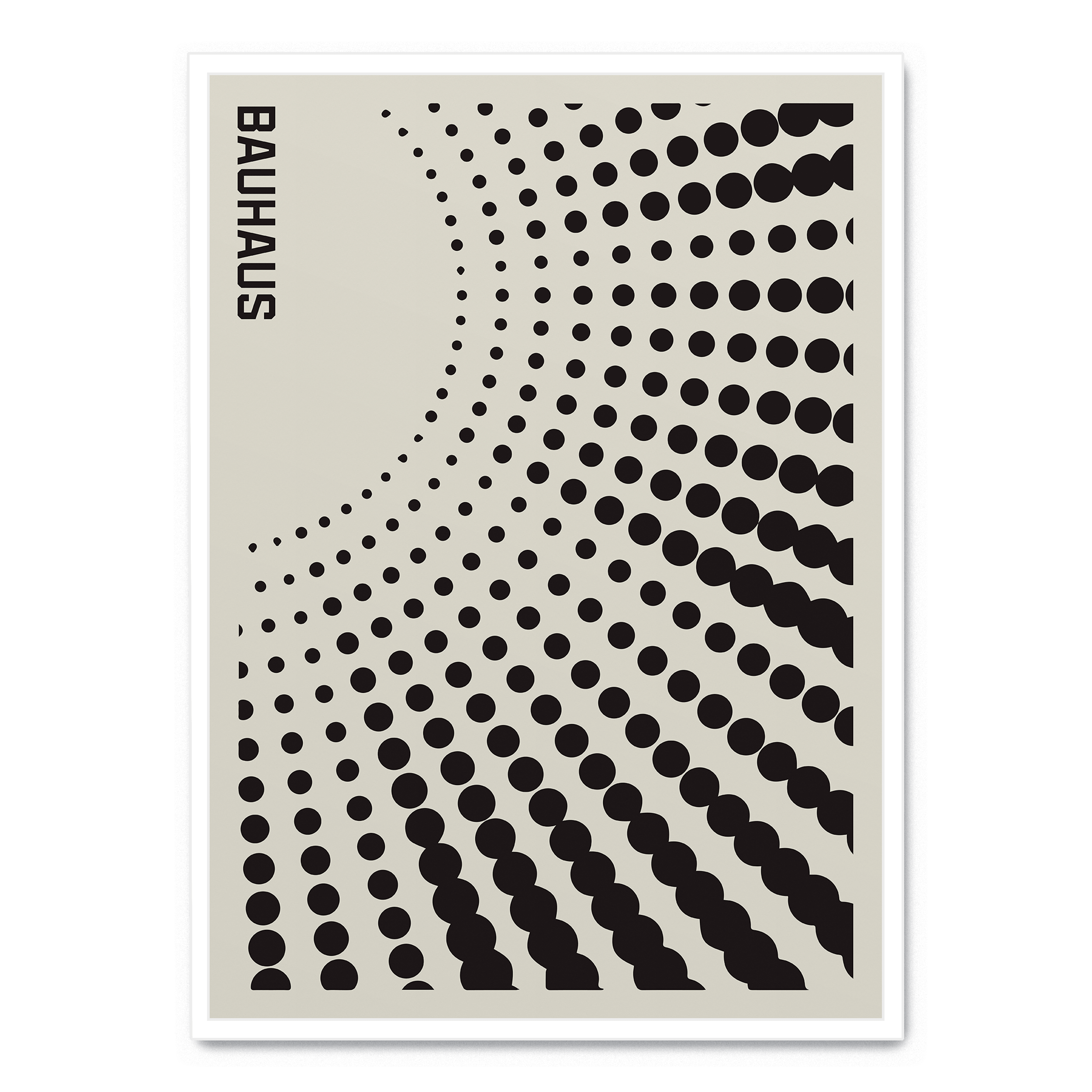 Rock Paper Scissors Wall Art - Wholesale Art Print - Bauhaus Black Dots0