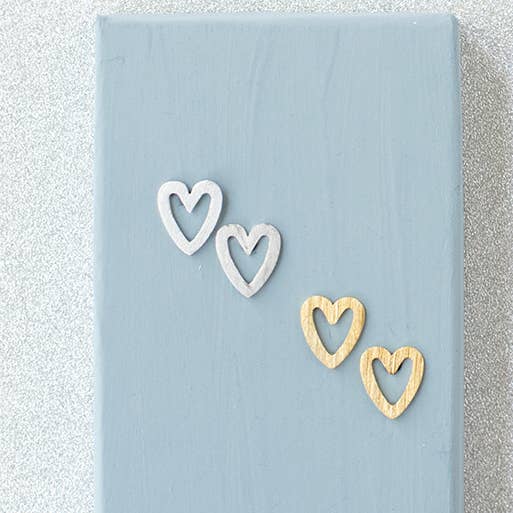 Rebecca Accessories LLC – Engroshandel Ørestikkere – Åbne Hjerte Post Øreringe Enkel Kærlighedsform Yndig Gave3