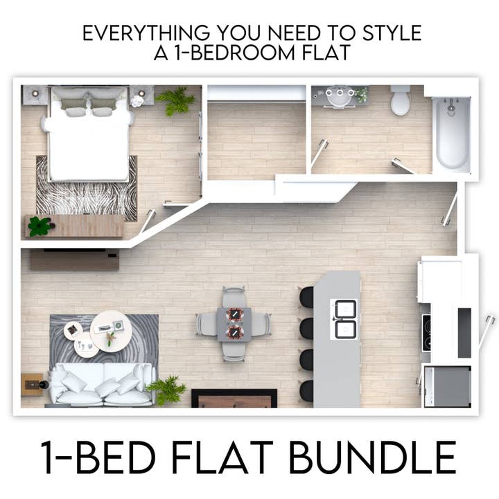 1-Bedroom Flat Wall Art Bundle – Ready-to-Hang Art for a Stylish Home for wholesale by About Wall Art