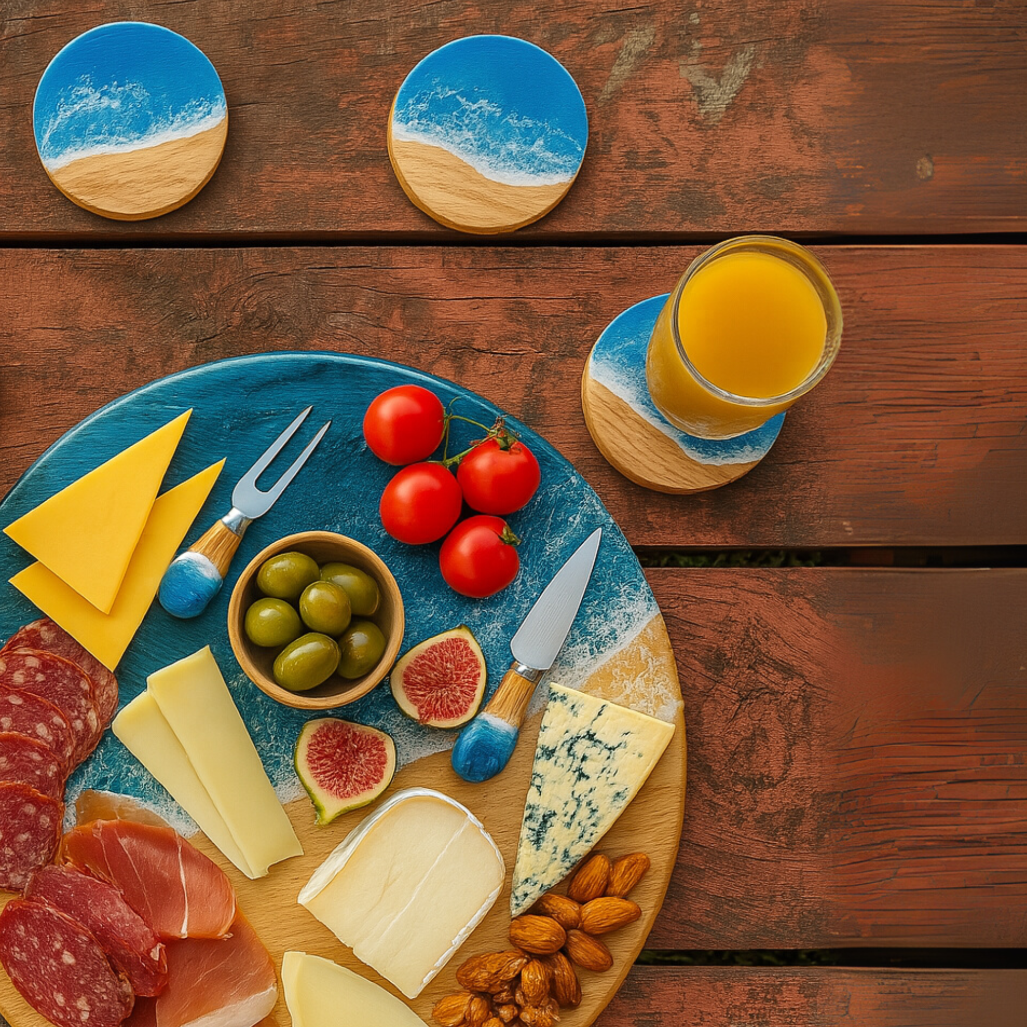 INVISION - Wholesale Coasters - 72pc Bulk 4" Bamboo Coasters – Blank for Custom Engraving4