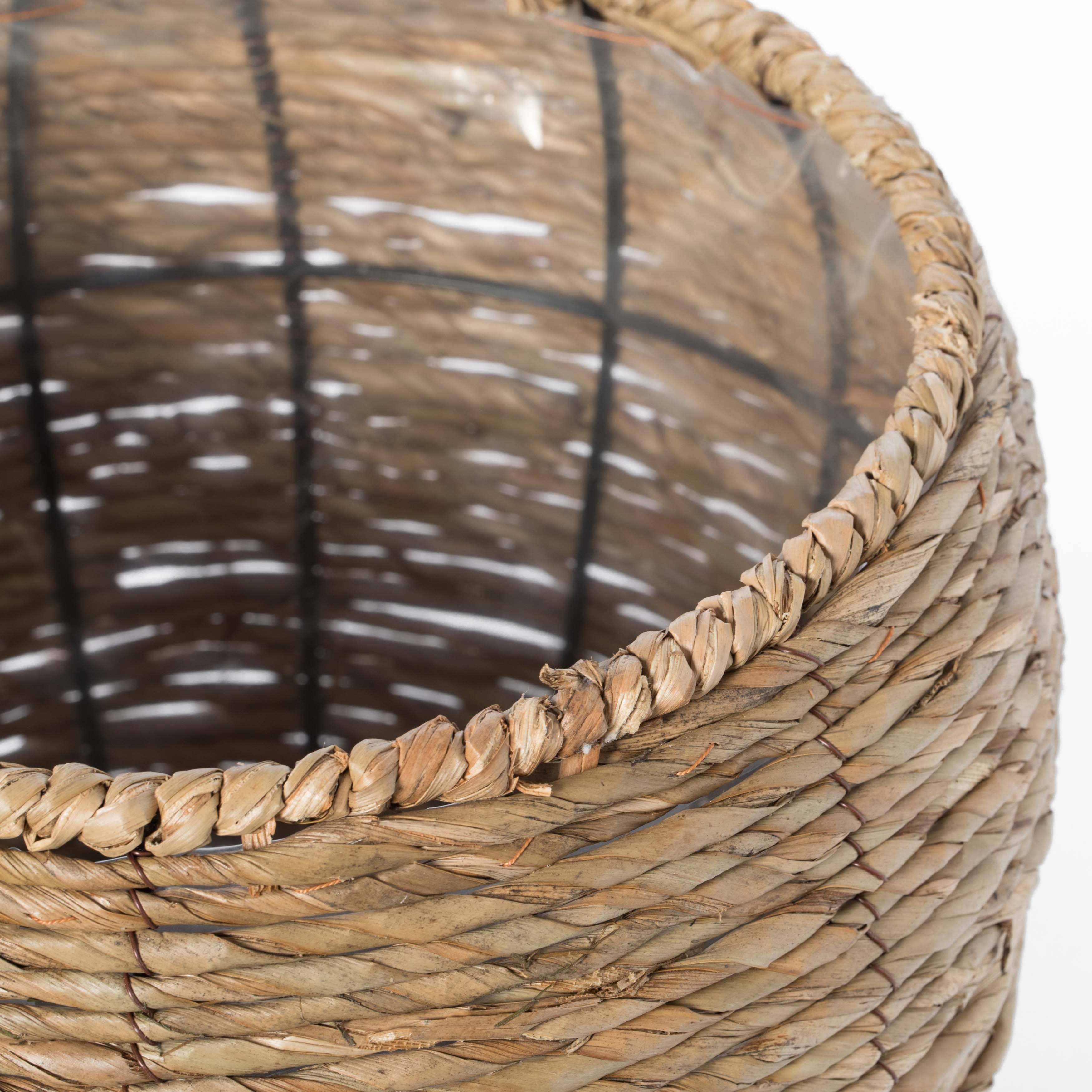 Quickway Imports - Wholesale Plant Pot - Woven Round Flower Pot Planter Basket with Plastic Lining11
