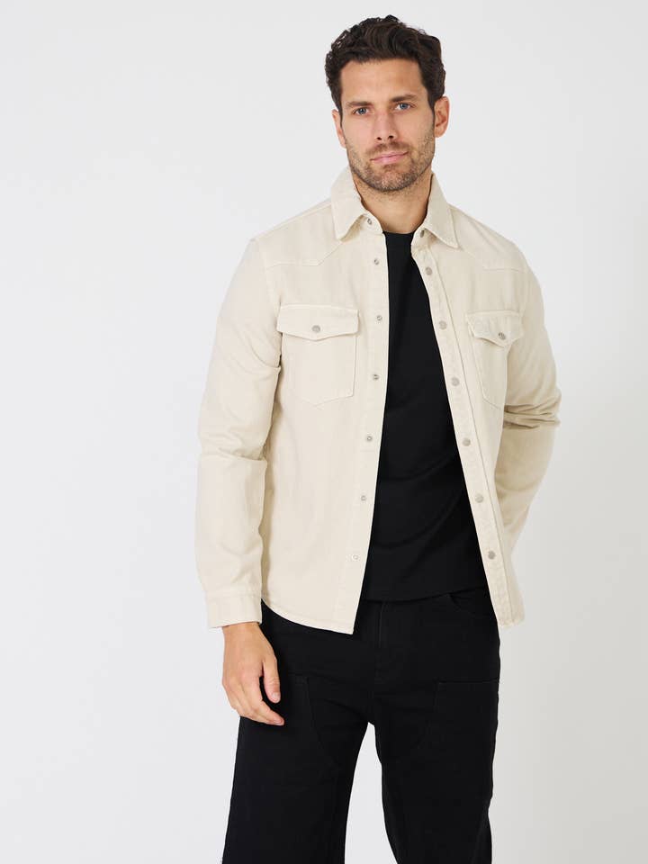 TOP MONDAY - Wholesale Shirt Jacket/Shacket - Men's - Men's Denim "Western" Overshirt - Slim Fit1