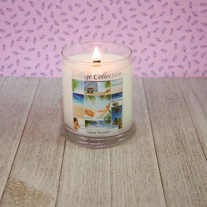Collage Collection - Island Paradise for wholesale by The Candle Cottage & DUOS Dual Fragrance Candles
