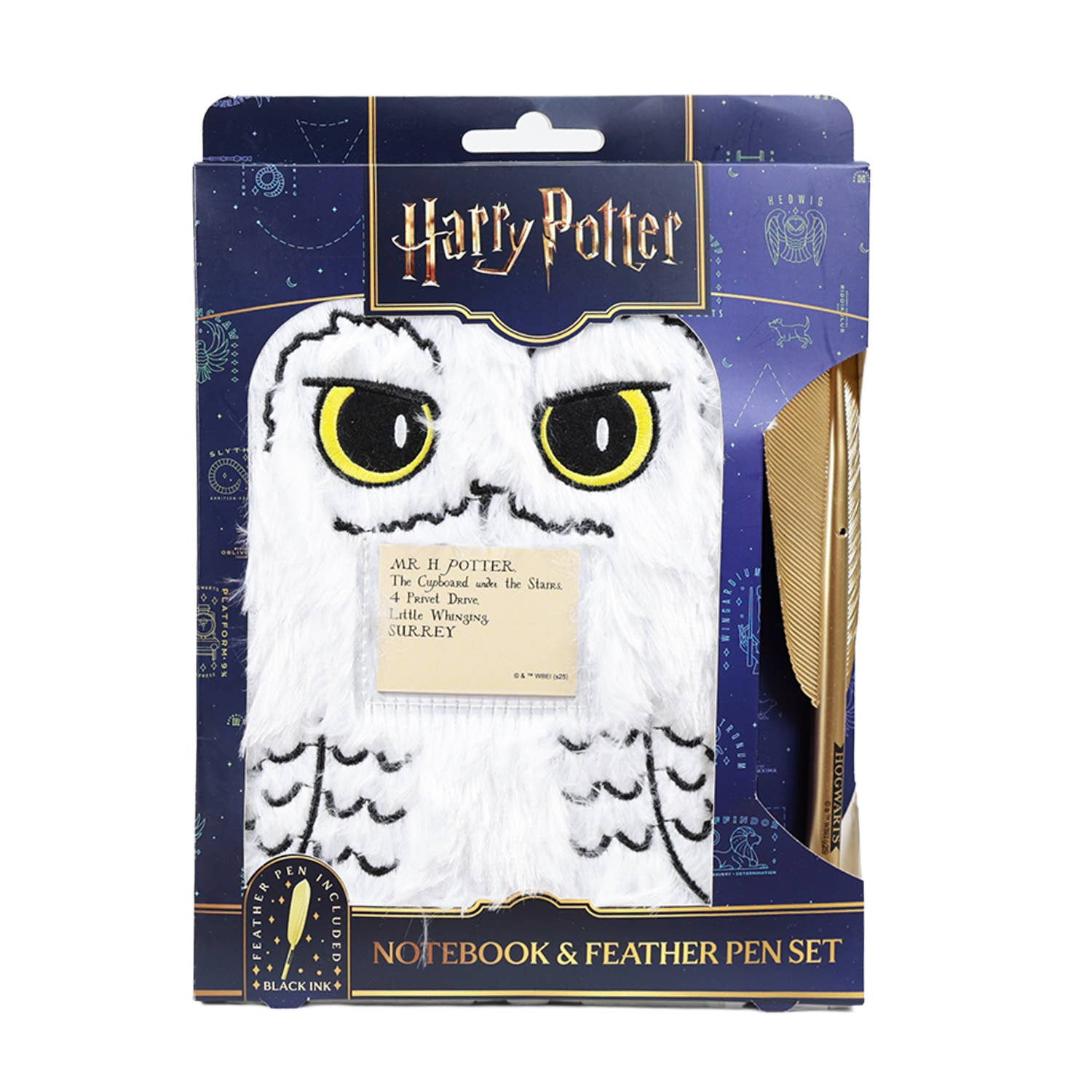 Mad Monkey GmbH - Wholesale Notebook - Harry Potter - Plush Notebook Set "Hedwig"1