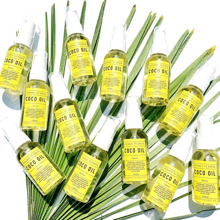 Organic To Green – Óleo para banho/corpo por atacado – Viagem - Óleo de Coco Limão Antibacteriano/Pele Oleosa1