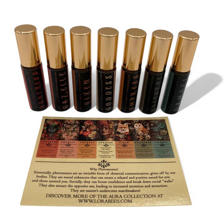 Lorabees - Wholesale Perfume Gift Set - DISCOVERY KIT for "Aura" Pheromone Perfume Oil Rollers