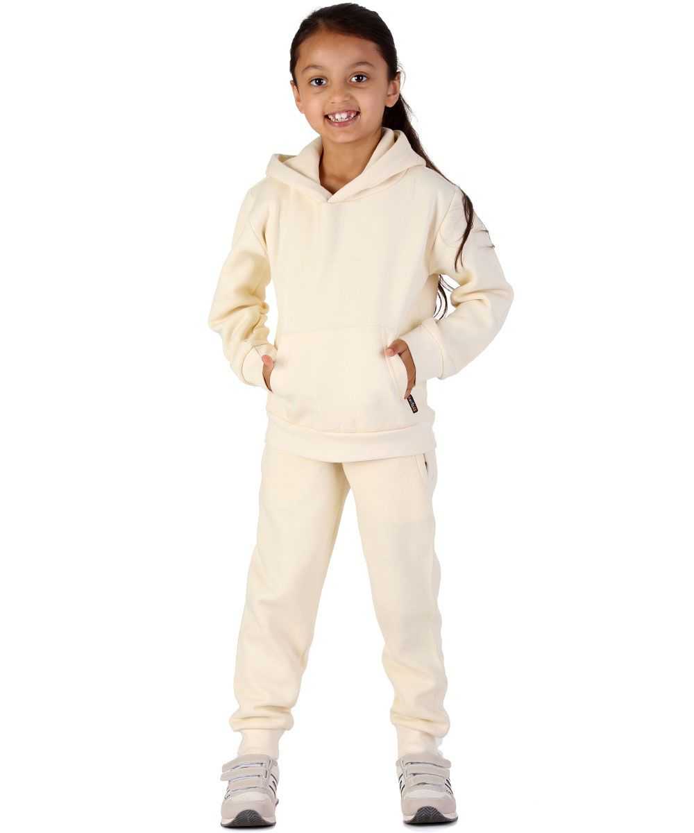 Trendy Toggs Kids Overhead Hoodie Cream Tracksuit for wholesale on Faire