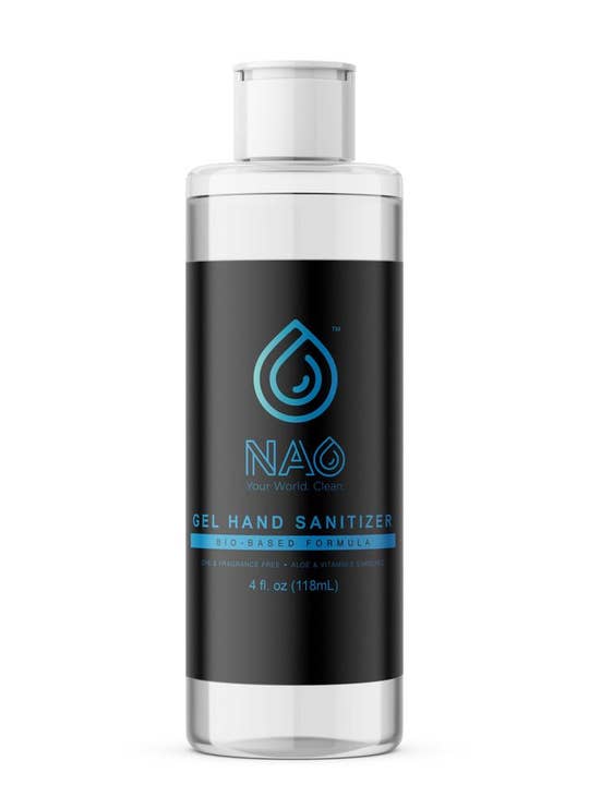 N A O - Wholesale Hand sanitiser - 4 oz Gel Hand Sanitizer - Unscented